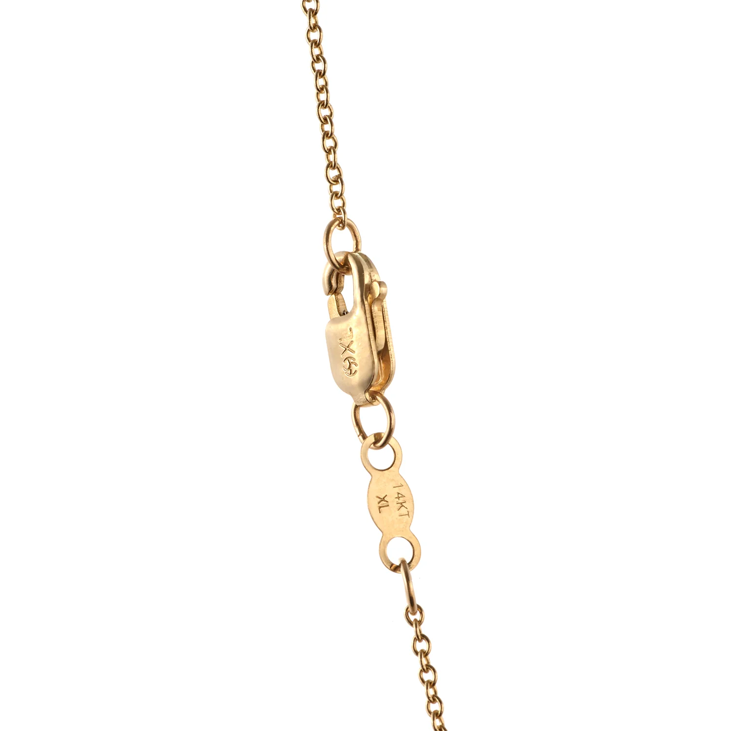 0.22 CTW DEW Round Moissanite Cross Pendant in 14K Yellow Gold - Image 3