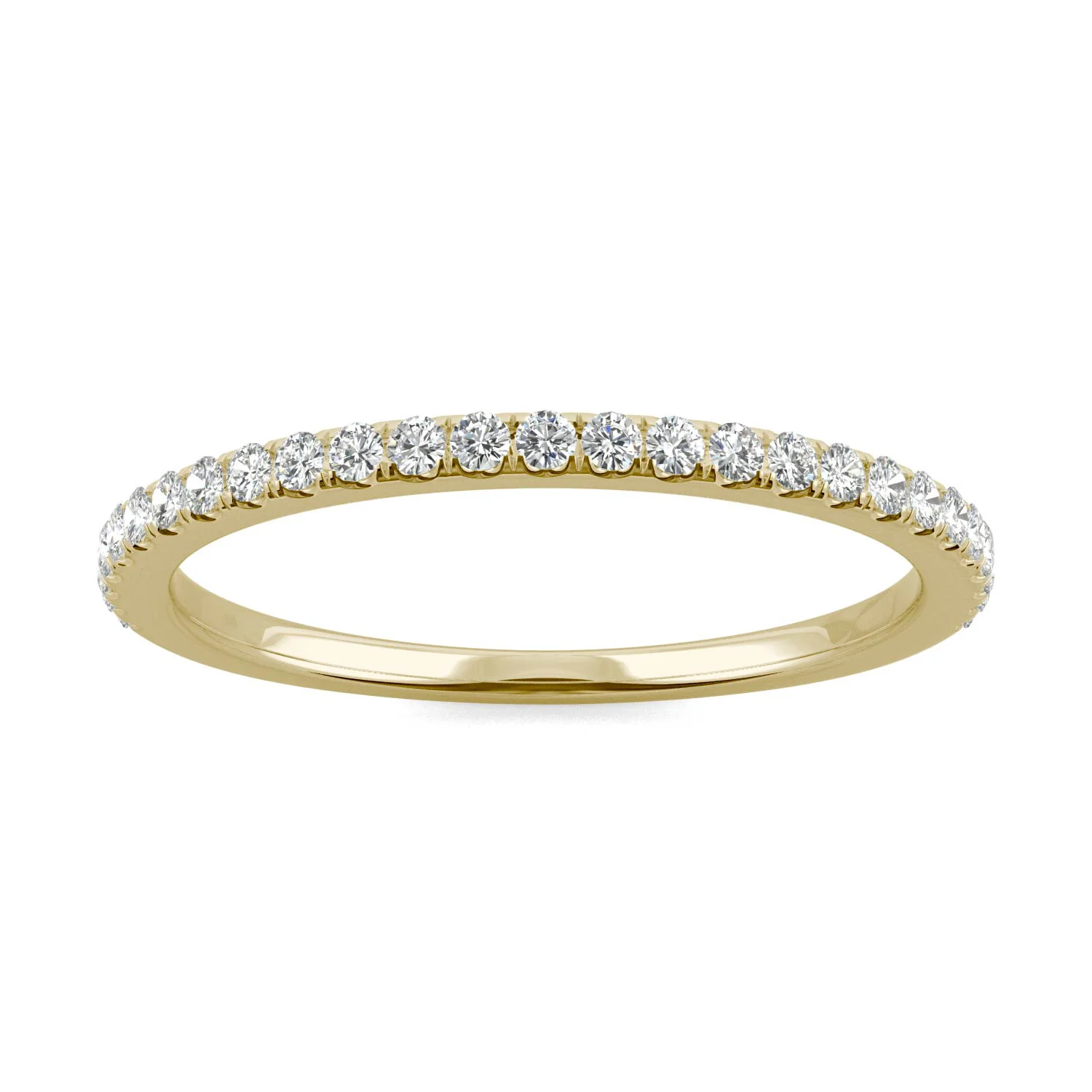 0.27 CTW DEW Moissanite Classic Wedding Band in 14K Yellow Gold