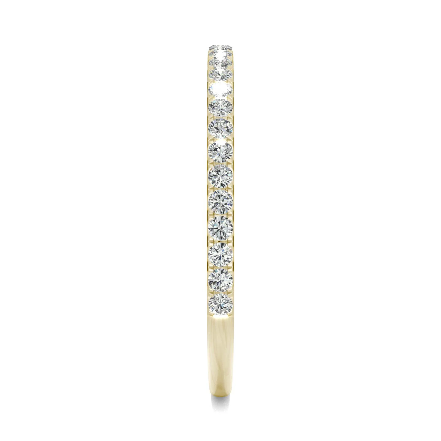 0.27 CTW DEW Moissanite Classic Wedding Band in 14K Yellow Gold - Image 5