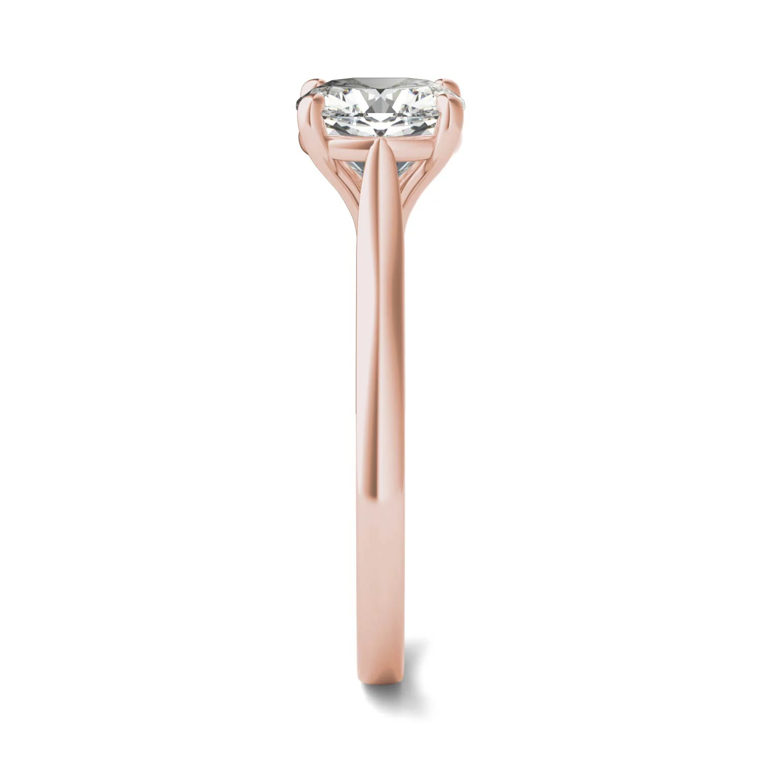 2.00 CTW DEW Cushion Moissanite Solitaire Engagement Ring in 14K Rose Gold - Image 5