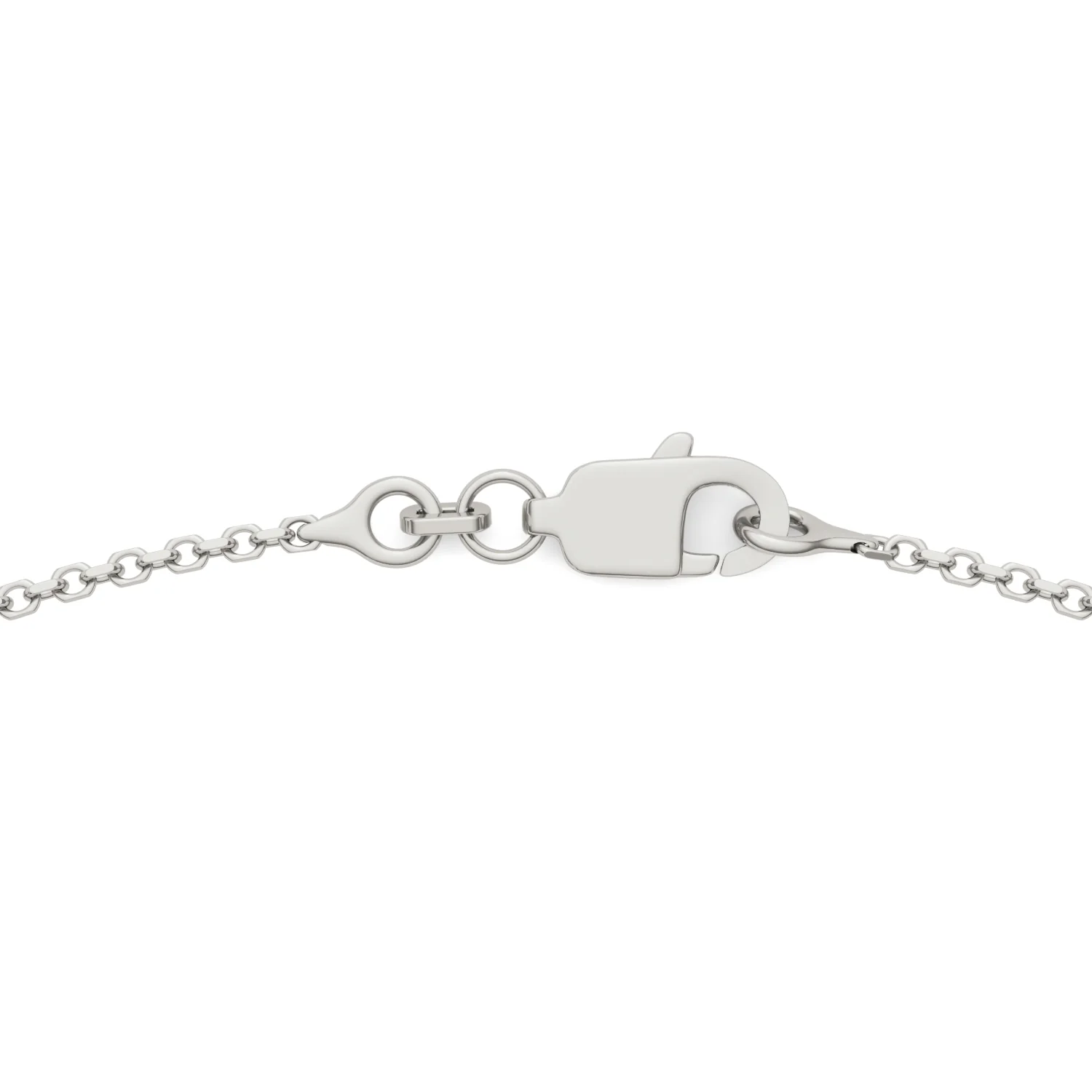 1.86 CTW DEW Round Moissanite Drop Station Necklace in Sterling Silver - Image 4