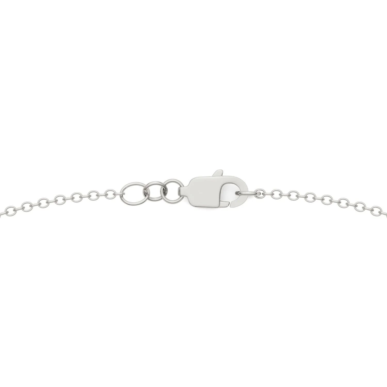 0.96 CTW DEW Round Moissanite Ten-Stone Station Necklace in Sterling Silver - Image 4