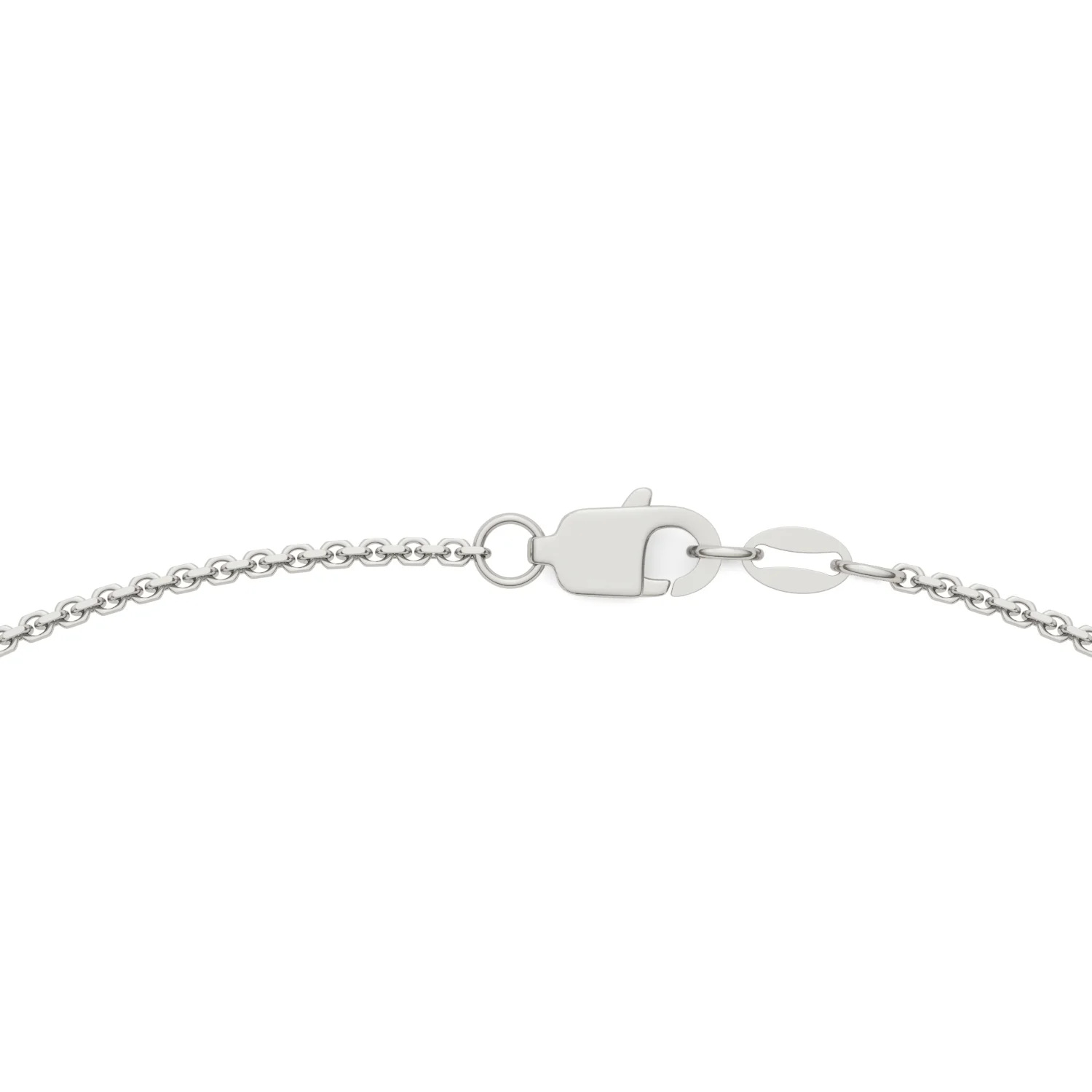 0.70 CTW DEW Round Moissanite Seven-Stone Station Necklace in Sterling Silver - Image 4