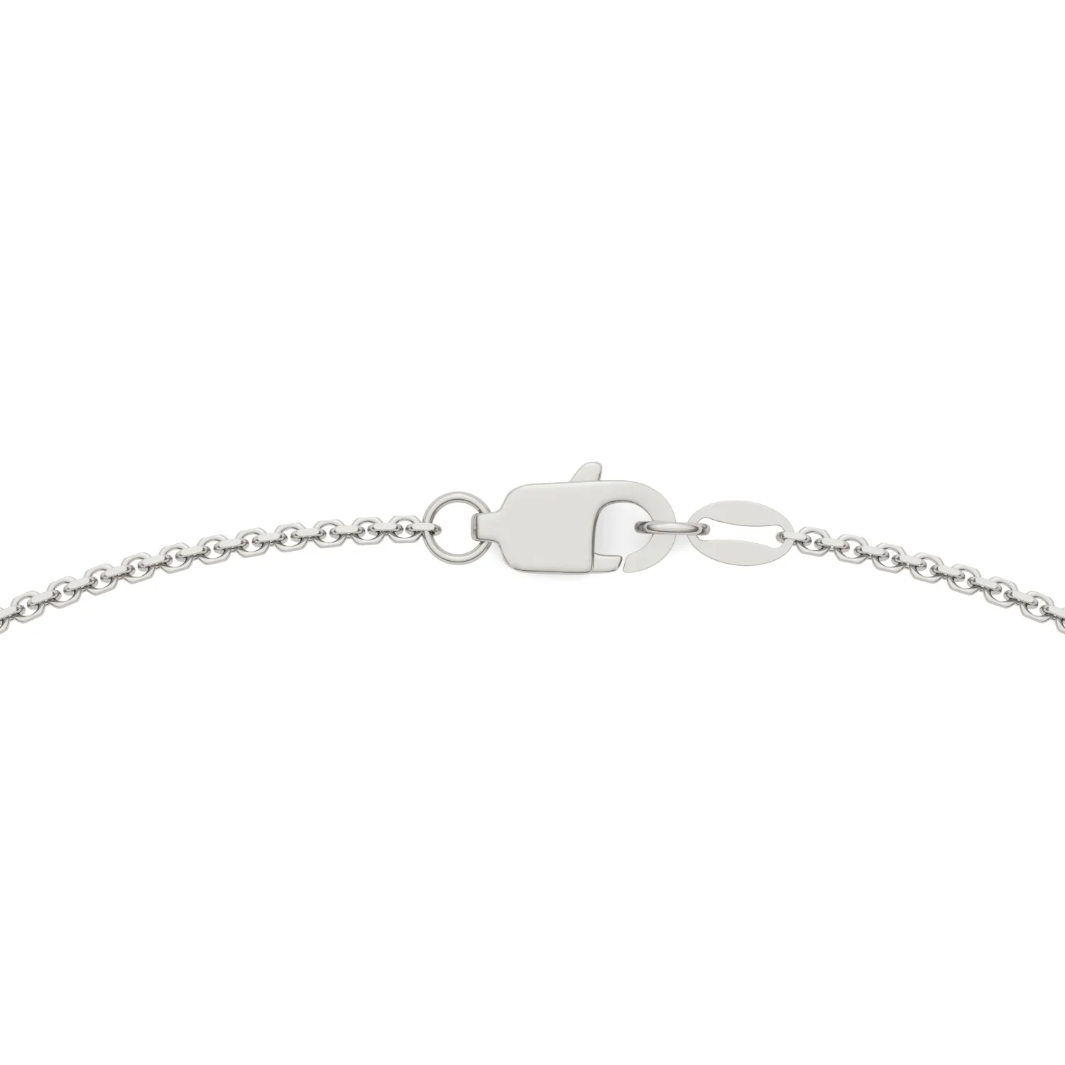 0.90 CTW DEW Round Moissanite Nine-Stone Station Necklace in Sterling Silver - Image 4