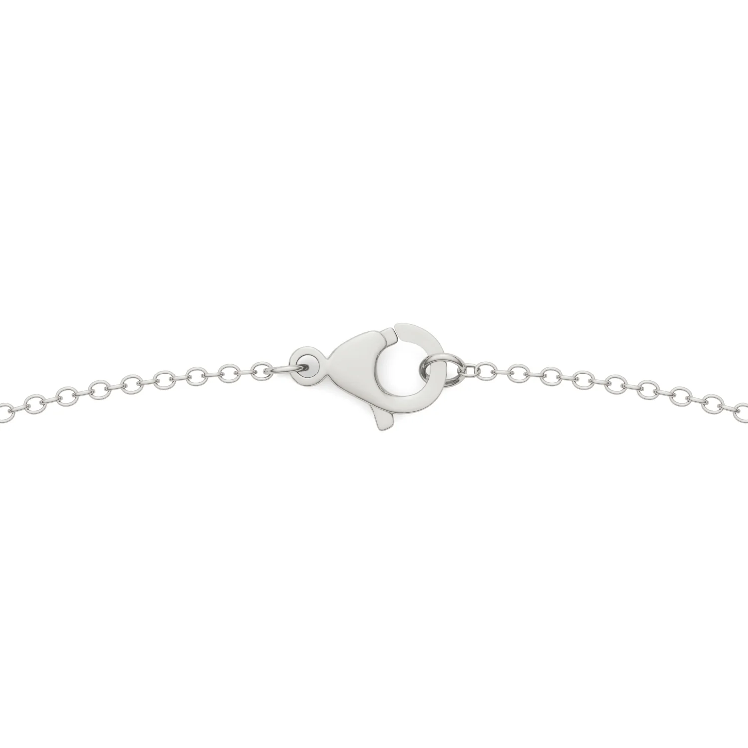 0.53 CTW DEW Moissanite Floral Station Necklace in Sterling Silver - Image 4