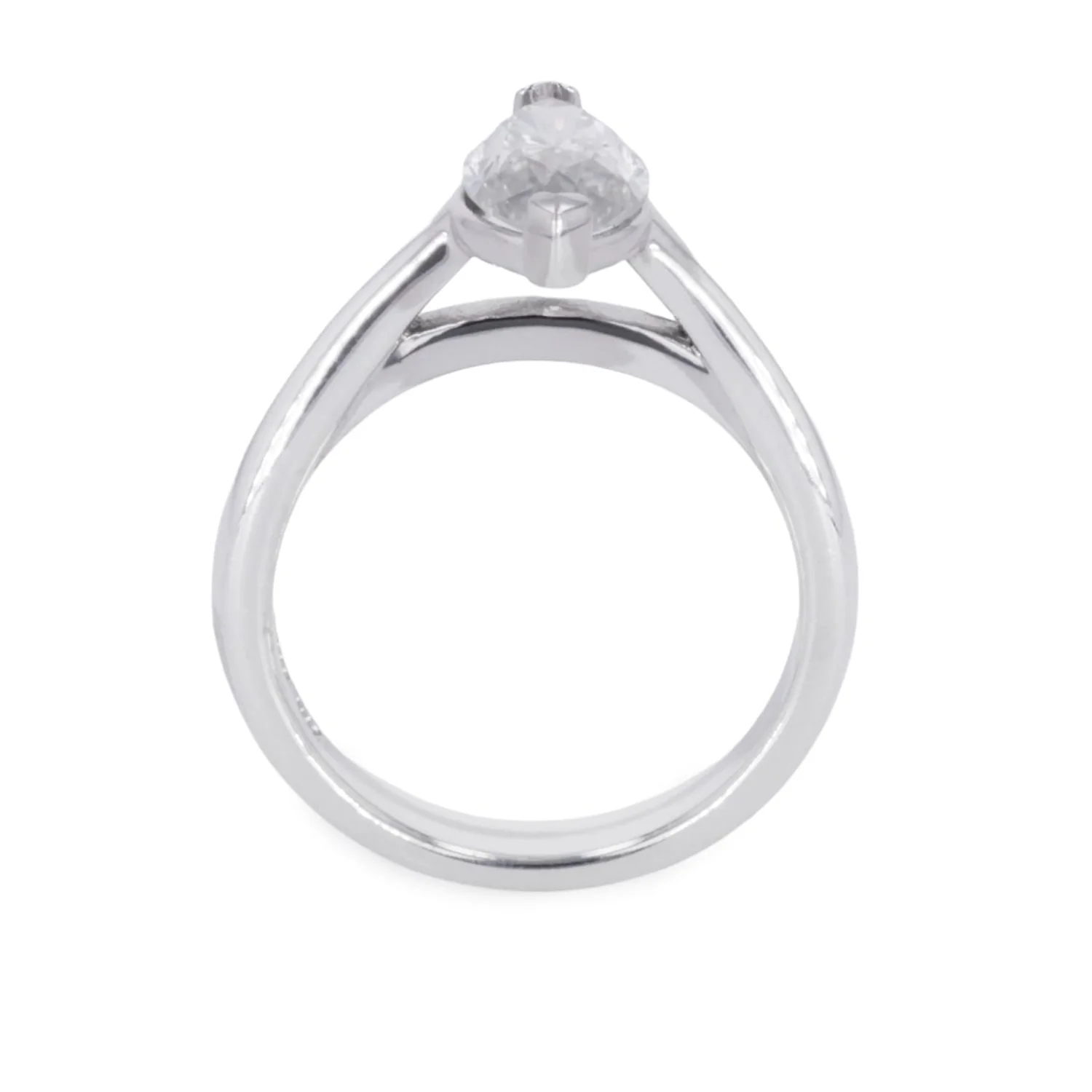 1.40 CTW DEW Marquise Moissanite Solitaire Ring in Sterling Silver - Image 3
