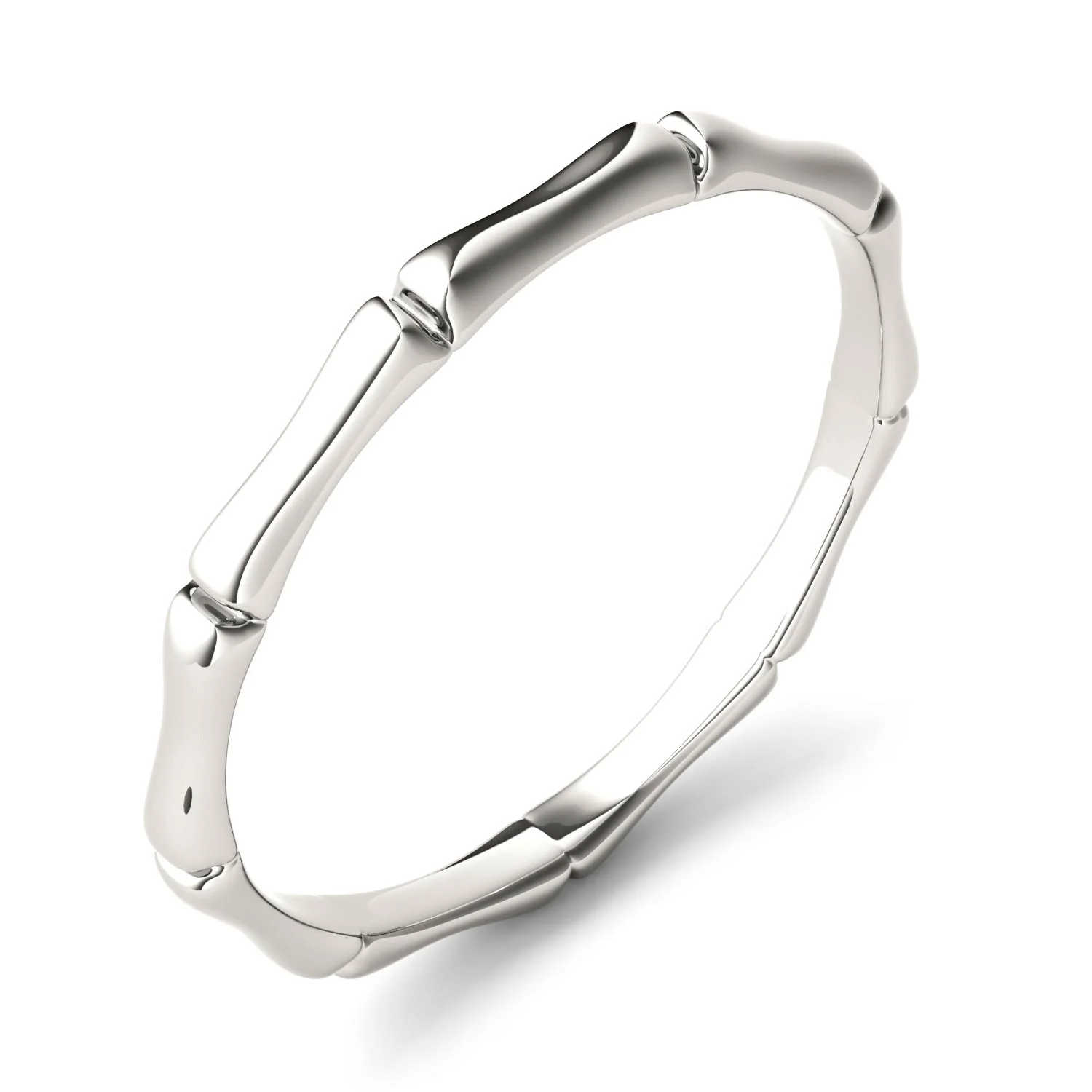 Sterling Silver Bamboo Stackable Ring - Image 2